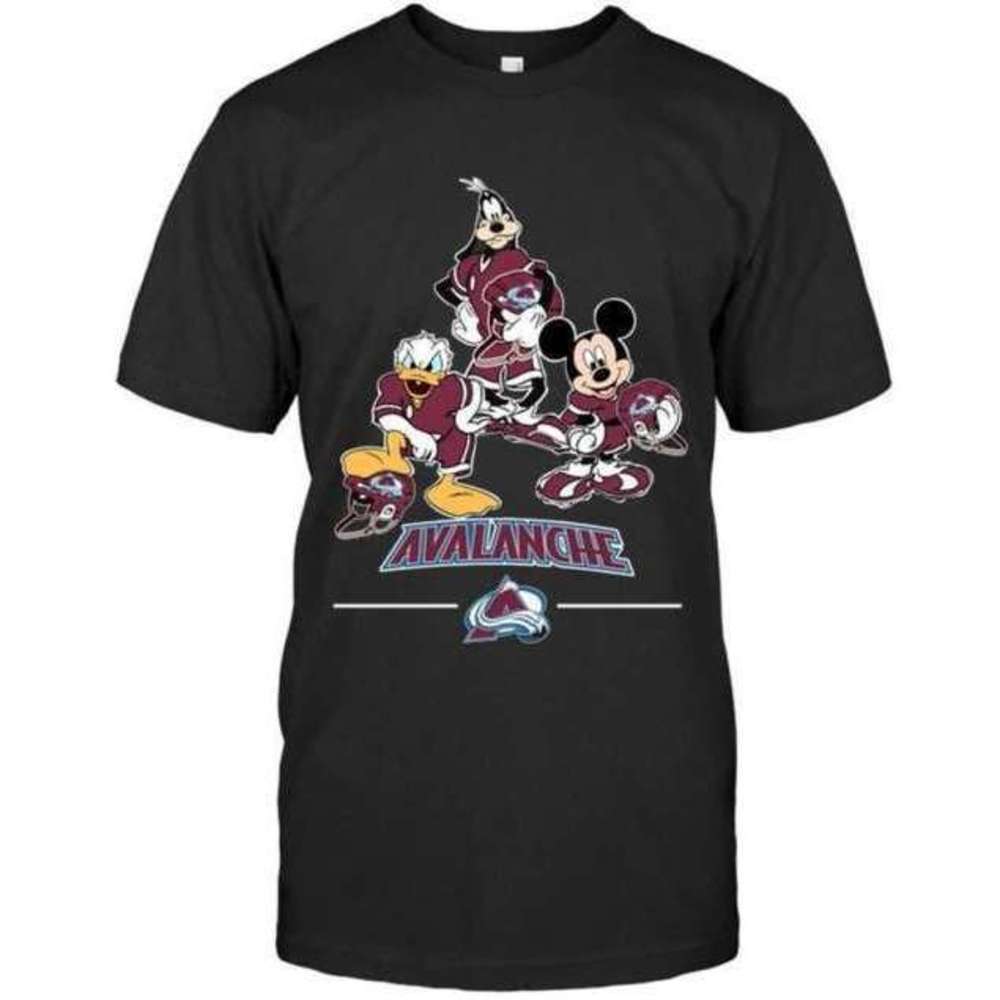 Colorado Avalanche Disney Character Hockey Fan Graphic Unisex T-Shirt